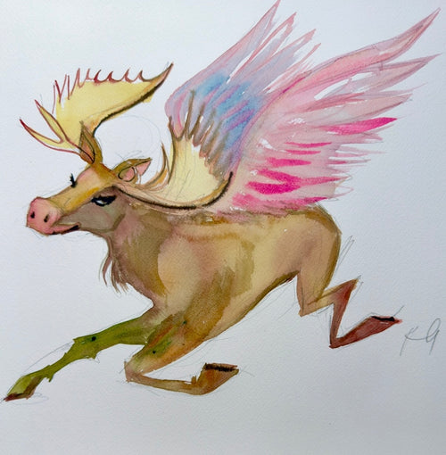Angel baby moose original