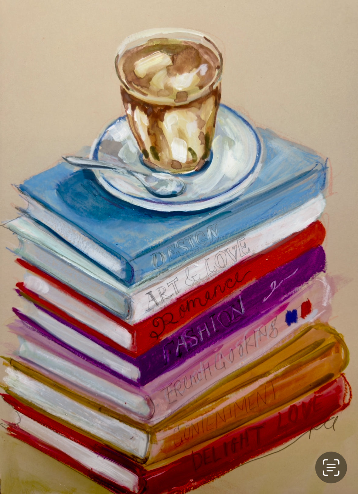 Books and coffee original