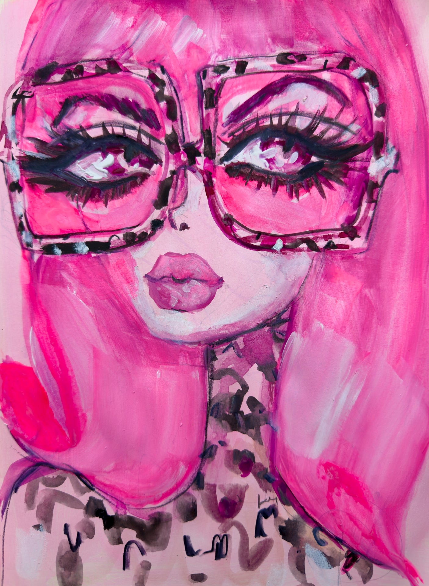 Galentines Pink Print