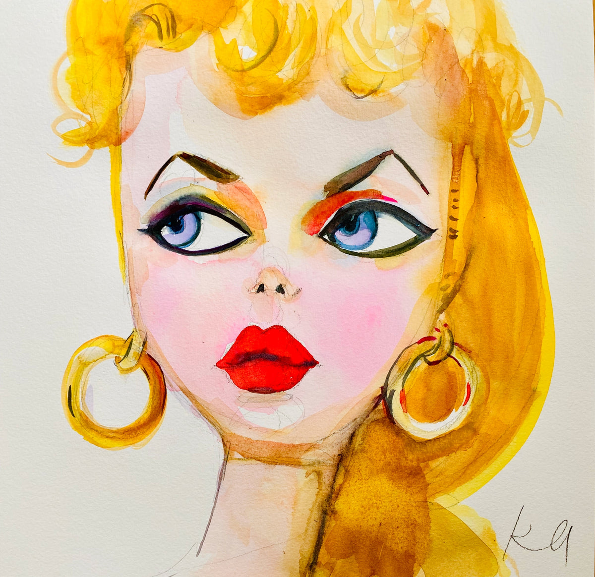 Retro Barbie Print