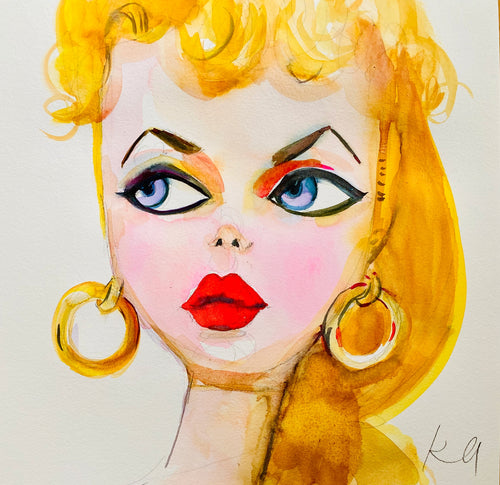 Retro Barbie Print