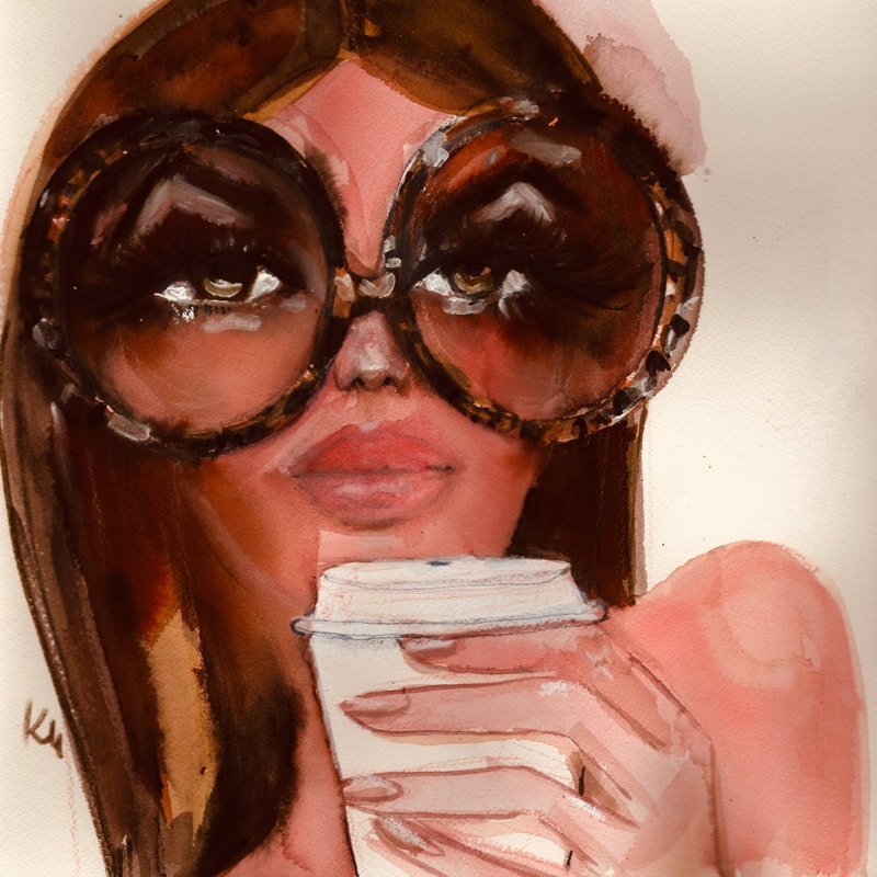 Coffee Shades Print