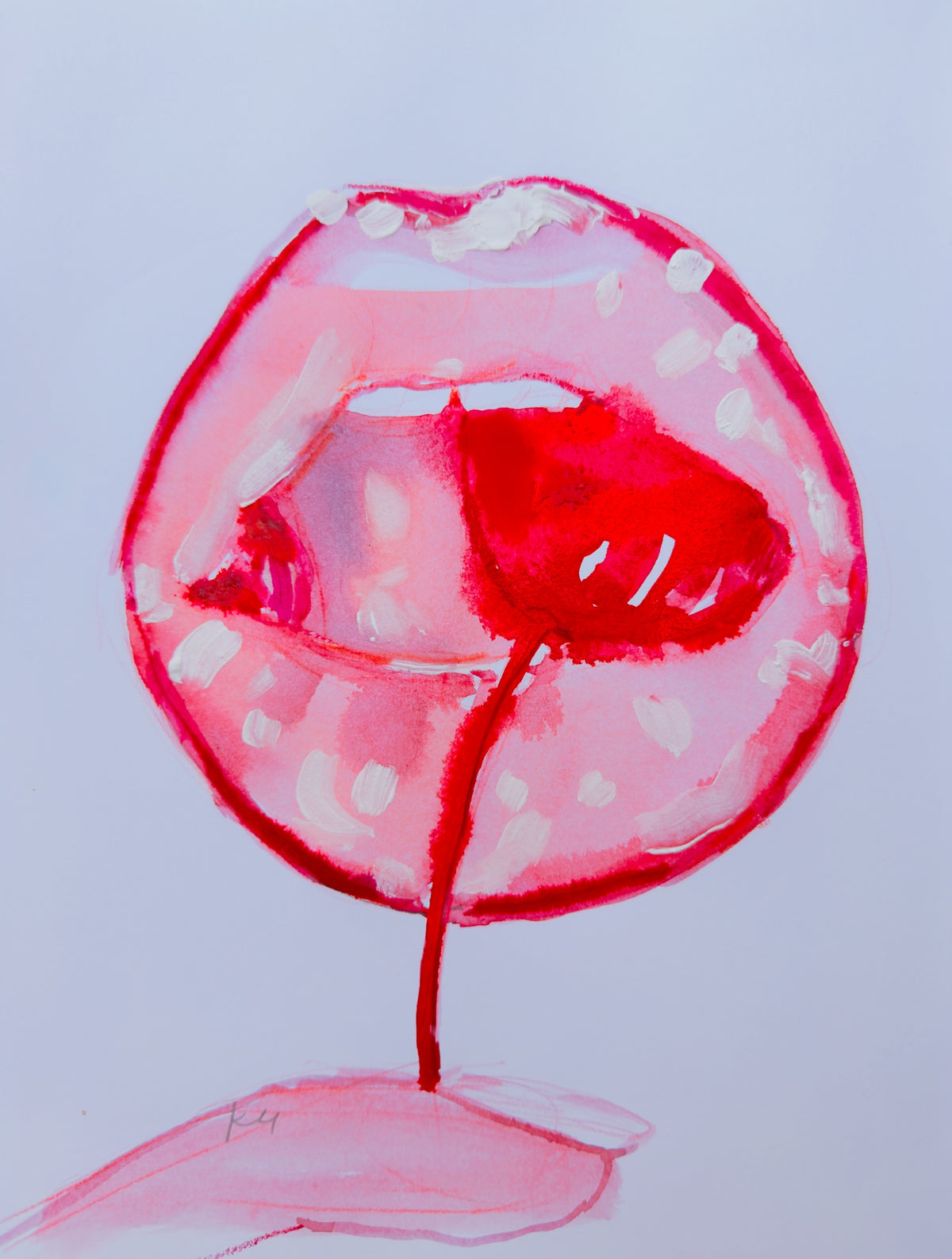 Cherry Red Print