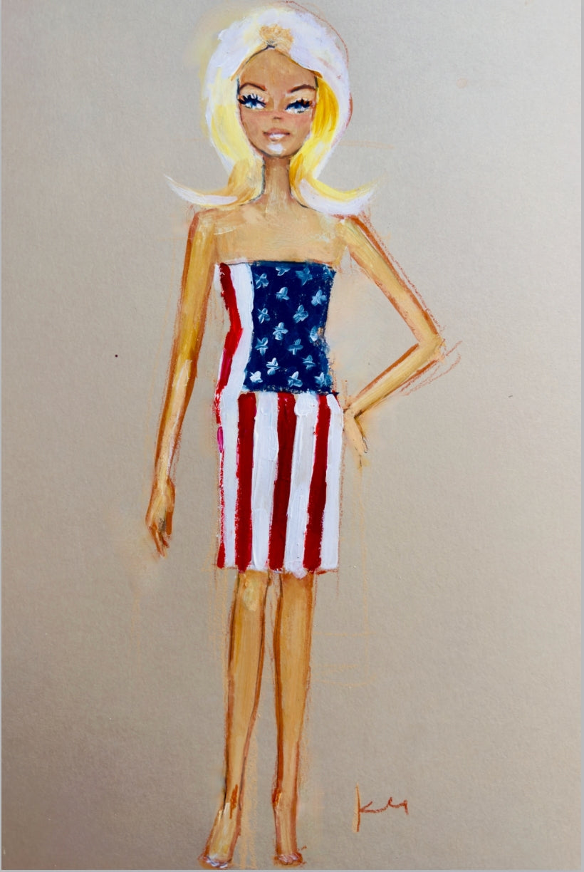 American Barbie Print