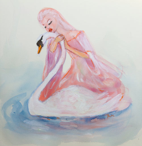 Swan Hug Print
