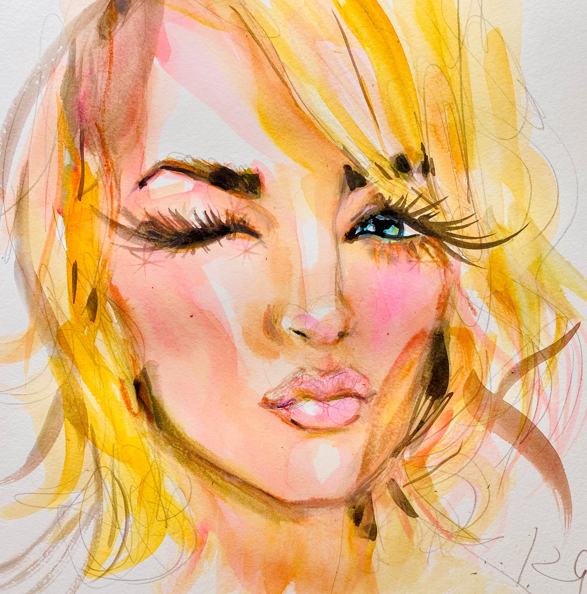 Winking Print