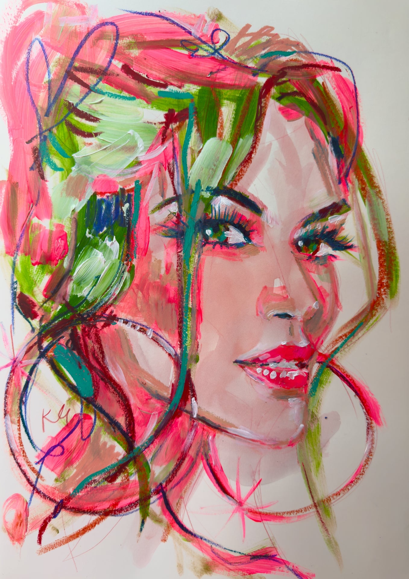 Hoop Earrings Print