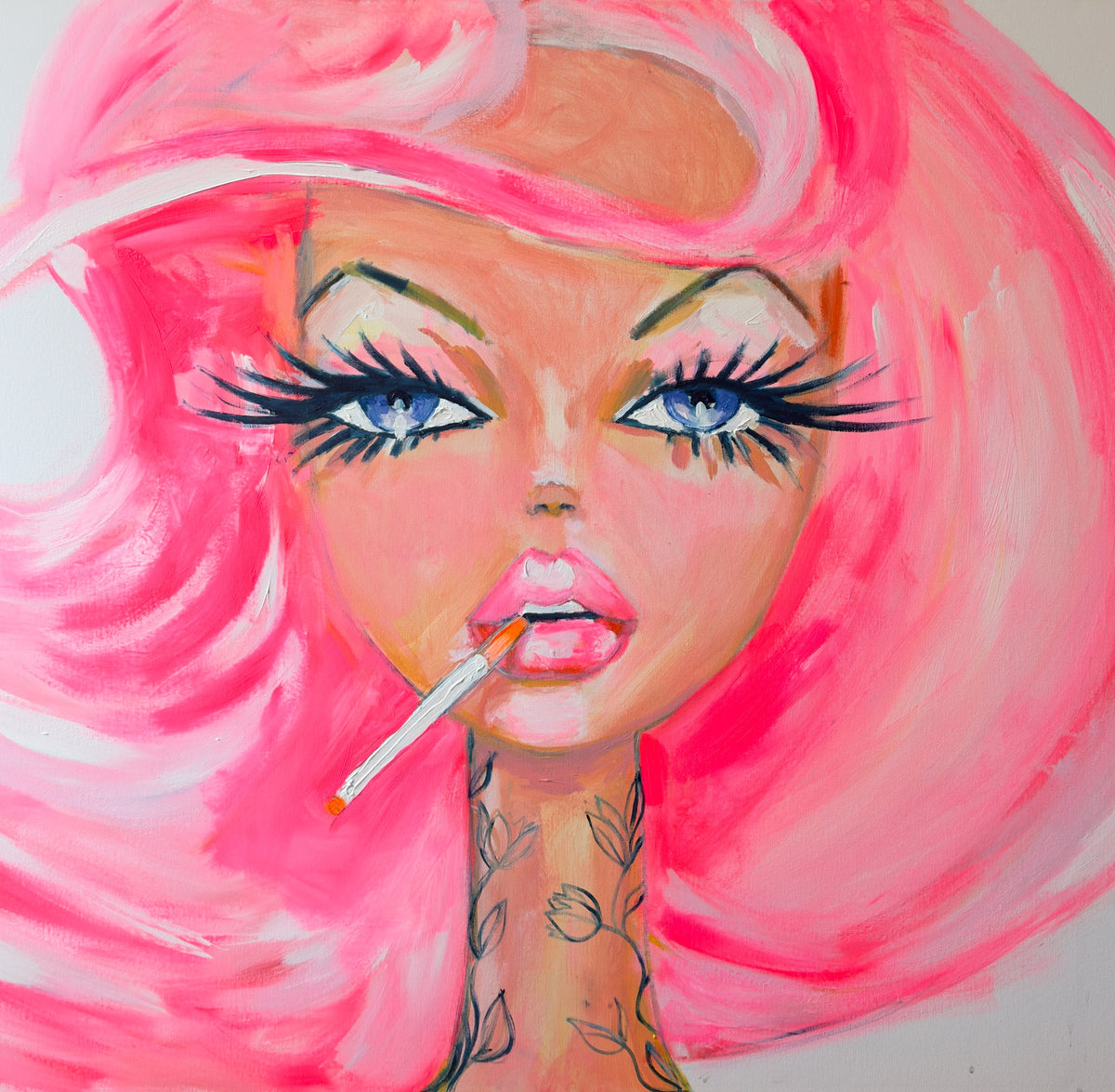 Pink Queen Barbie Print