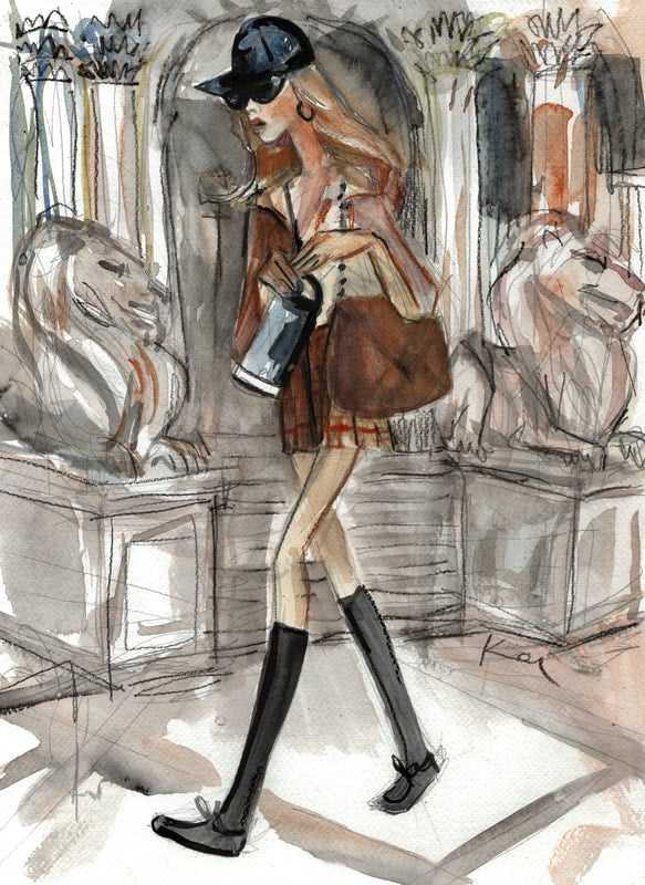 Fall Street Fashion Print