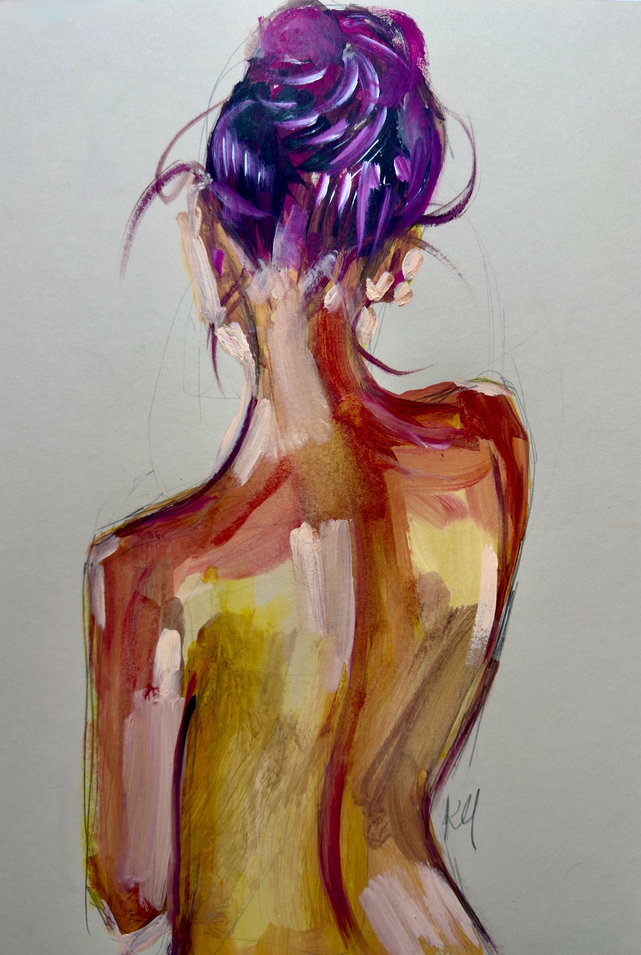 Colorful Nude Print