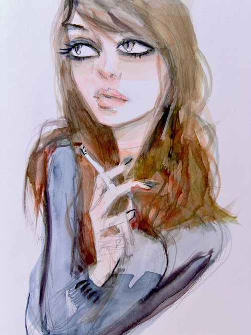 Smokey Eye and Smoke Print