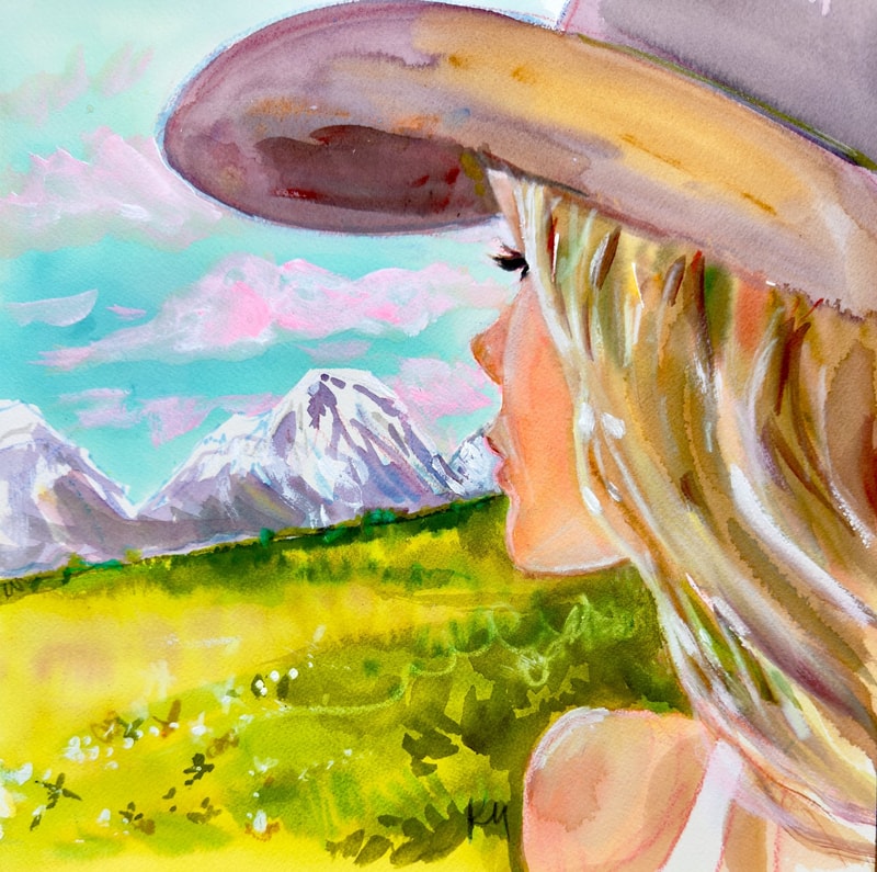 Summer Mountains Print