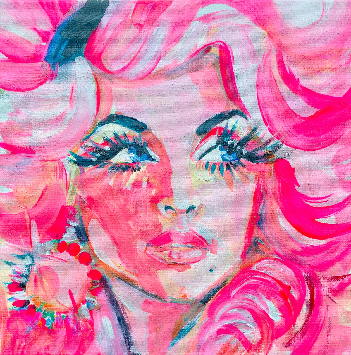 Cool Pink Dolly Print