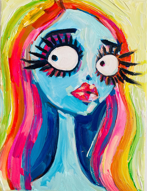 Rainbow Corpse Bride Print
