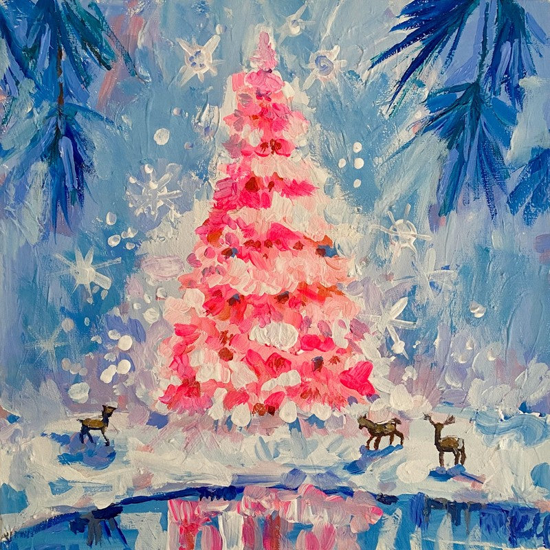 Pink Christmas Print
