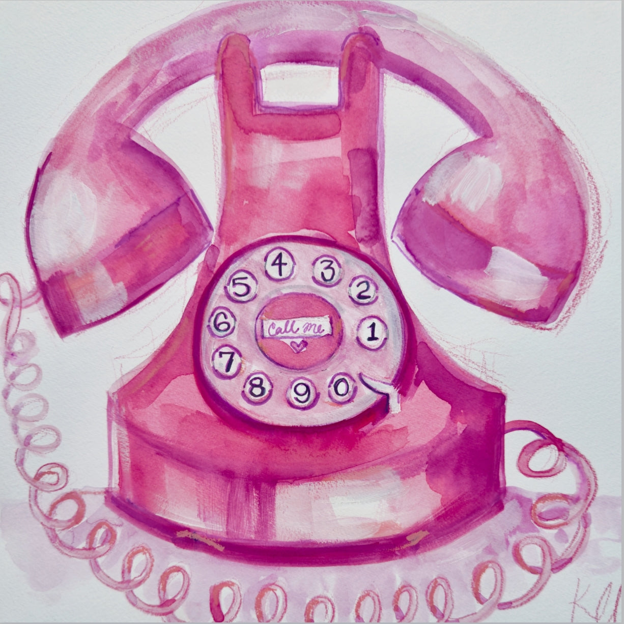 Call Me Pink Print