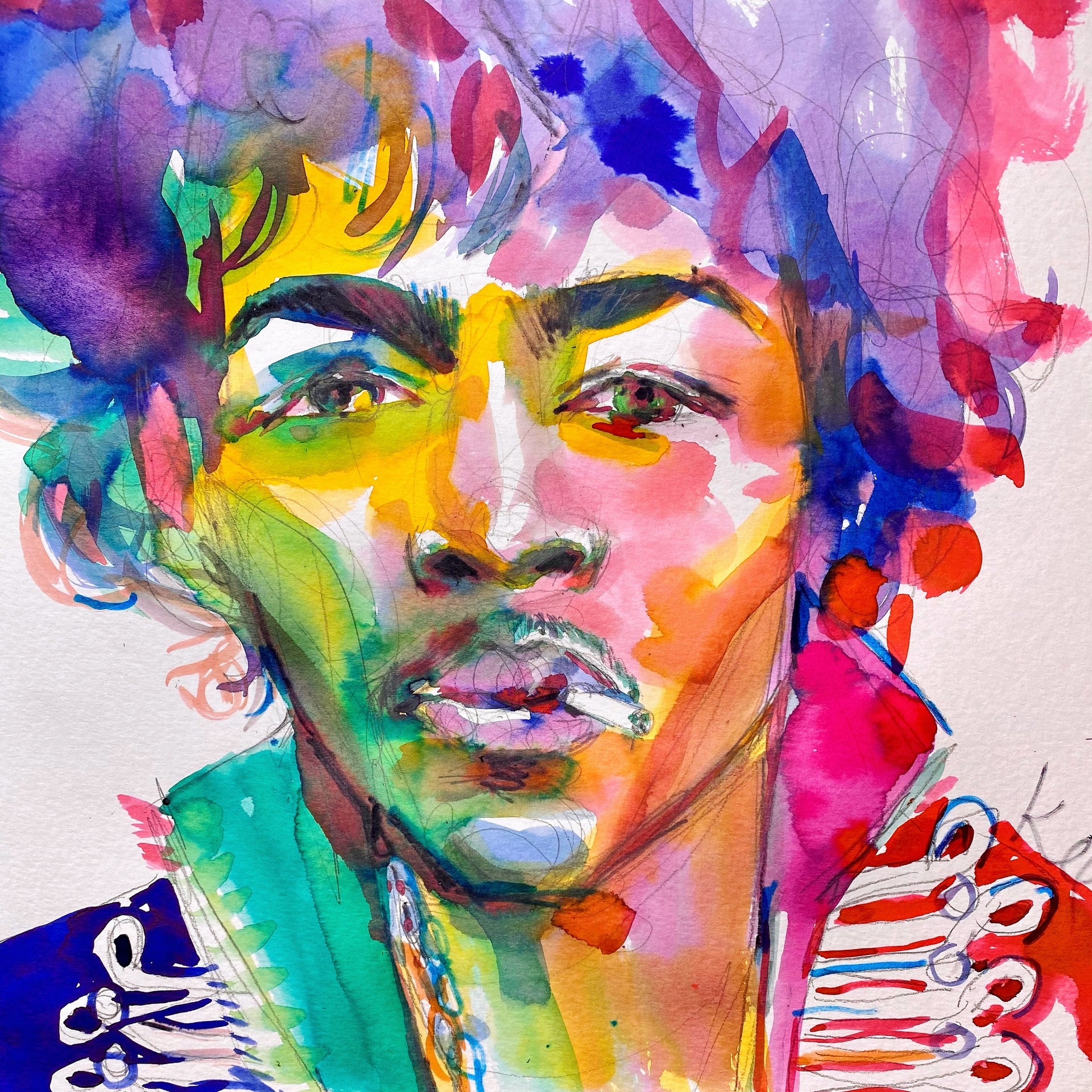 Hendrix Rainbow Print