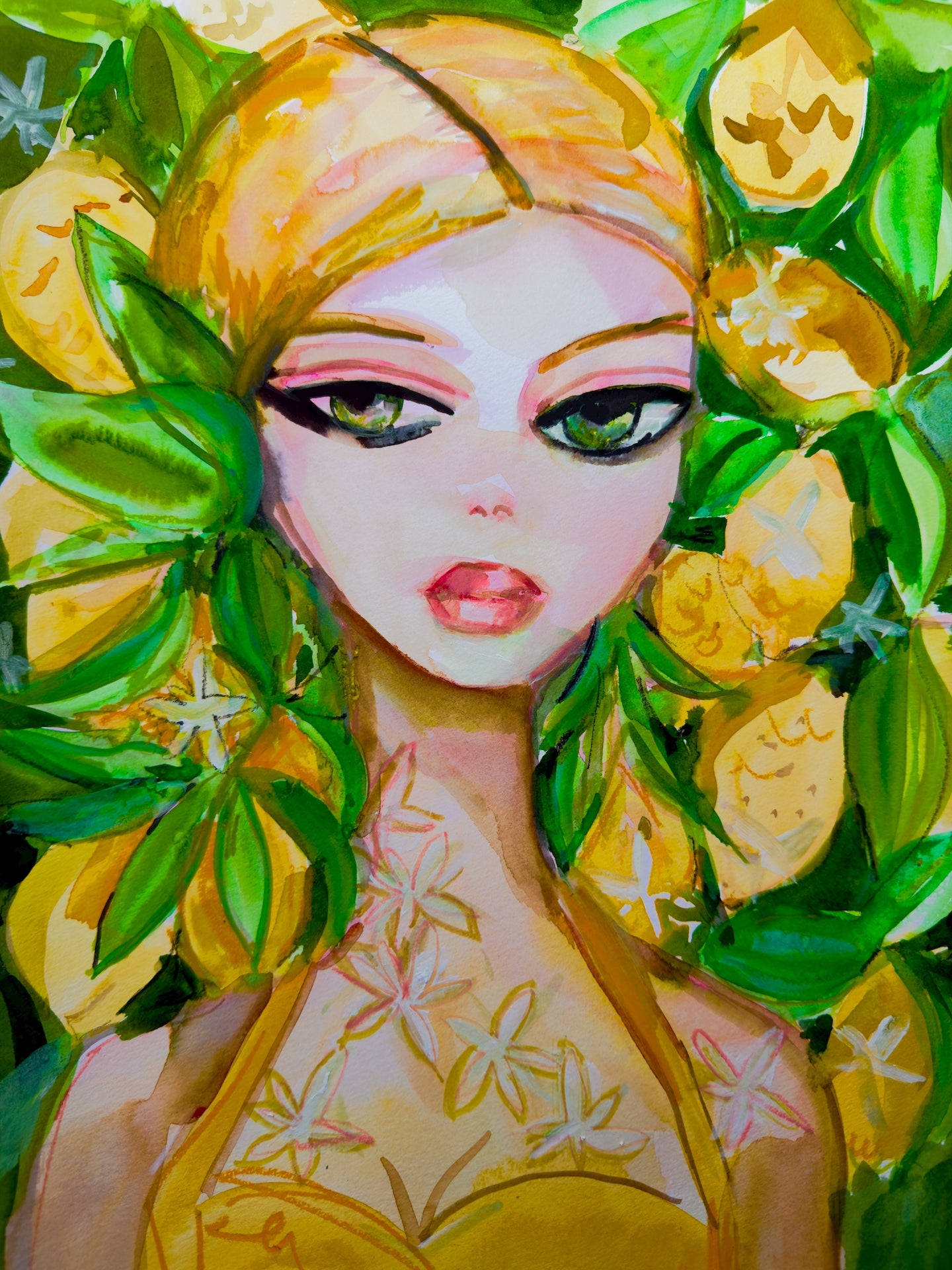 Lemon Lady Print