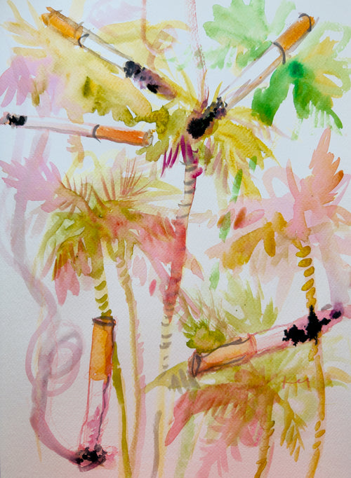 Smokes and Palms Print