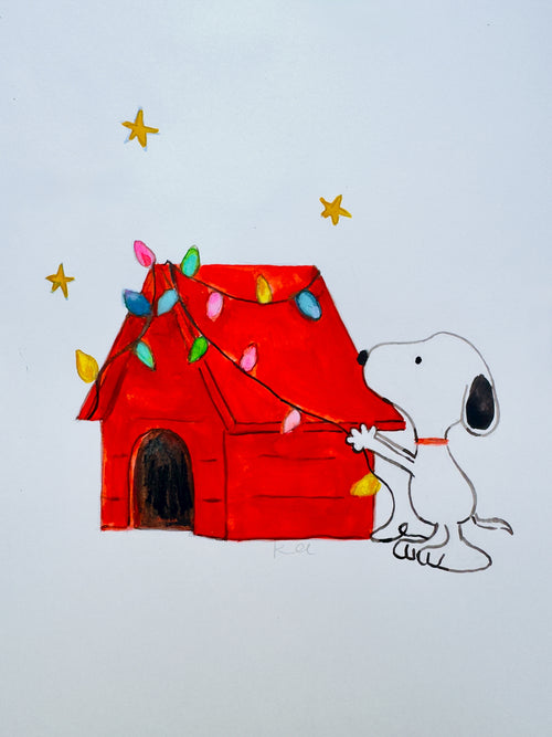 Holiday Snoopy Print