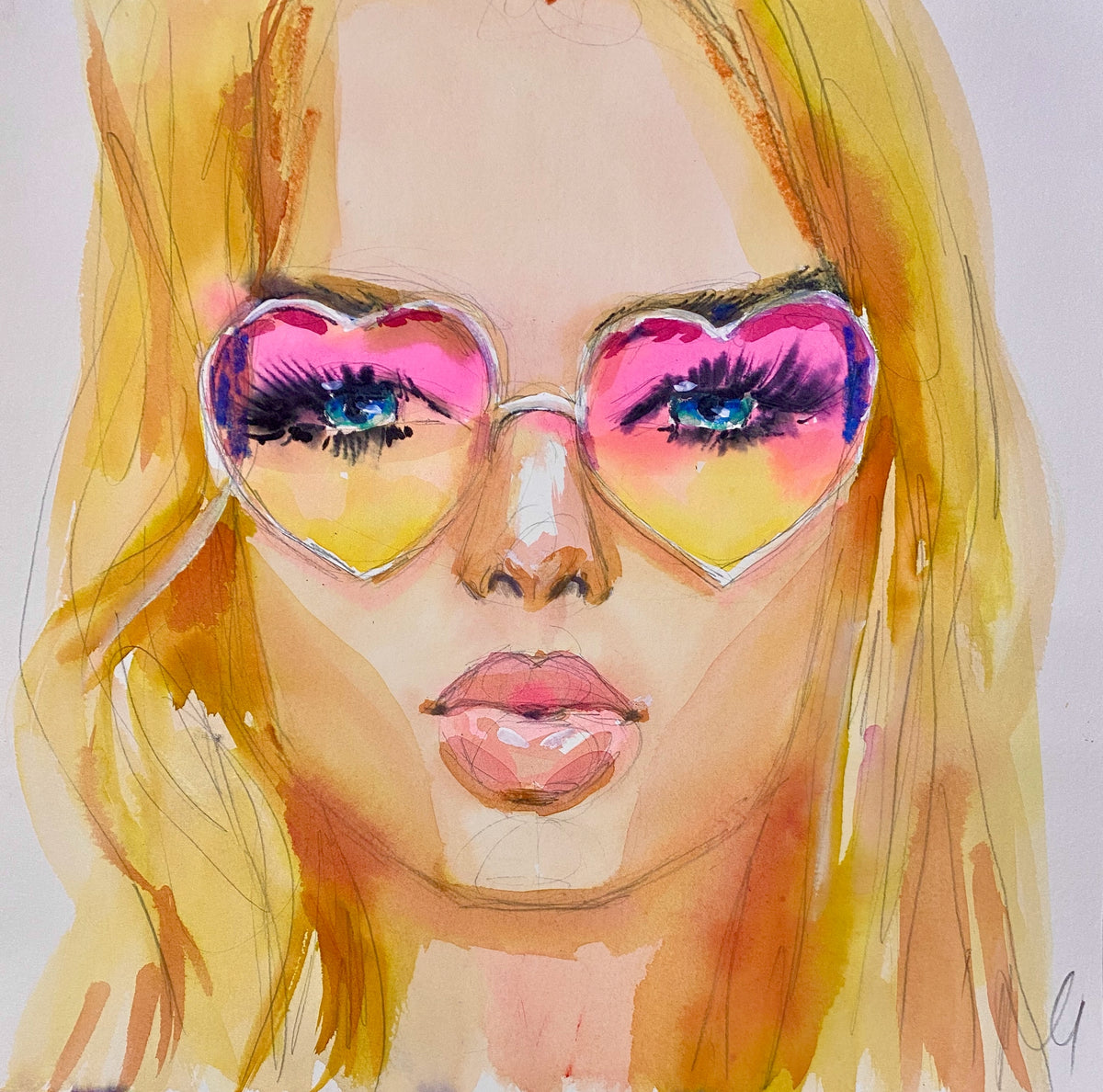 Heartshaped Shades Print