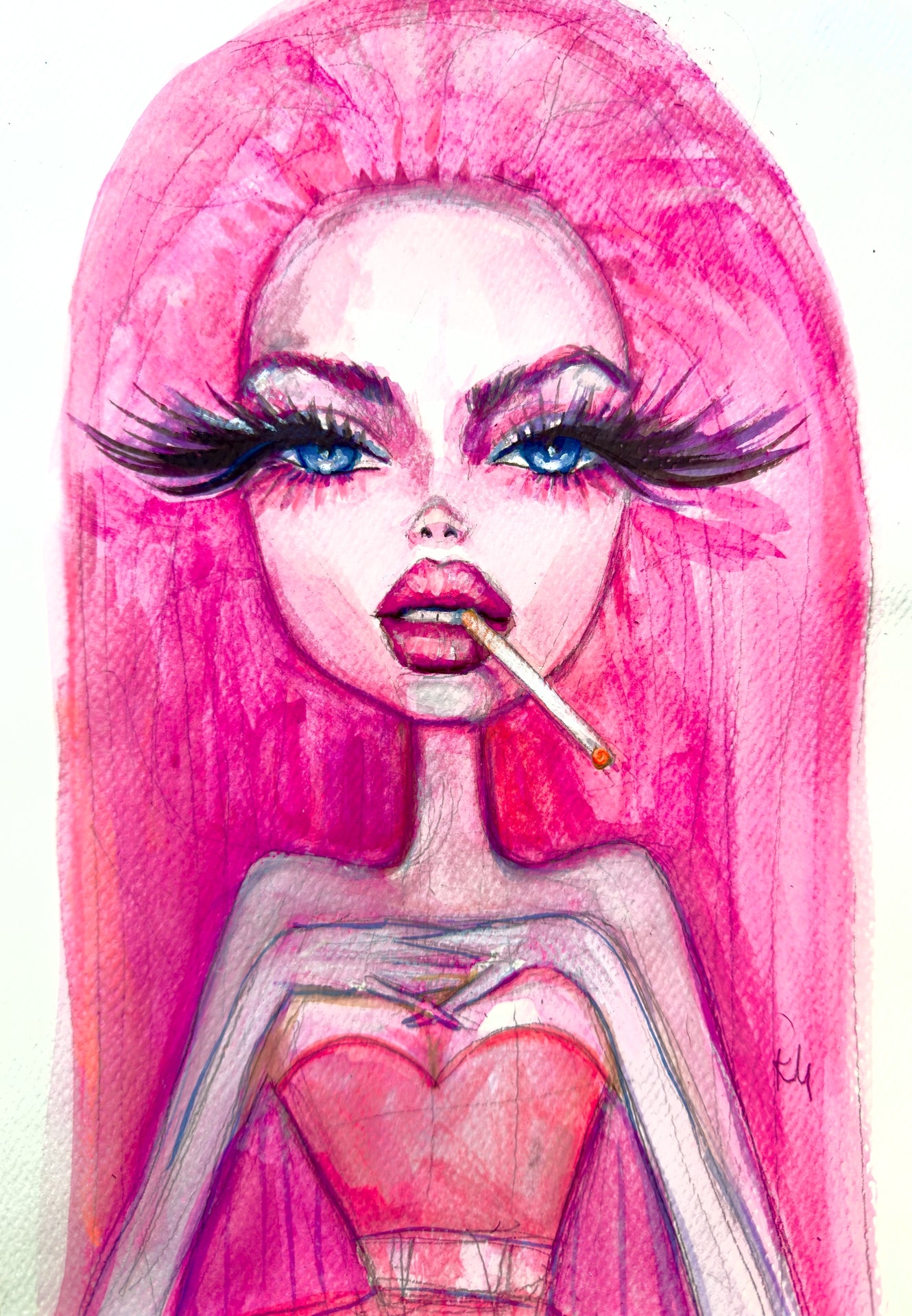 Pink Smokeshow Print