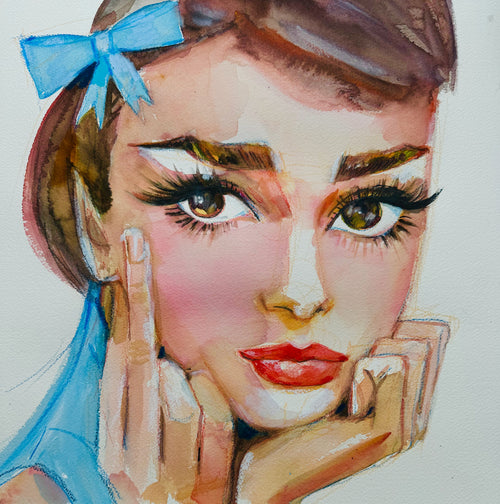 Middle Finger Audrey Print