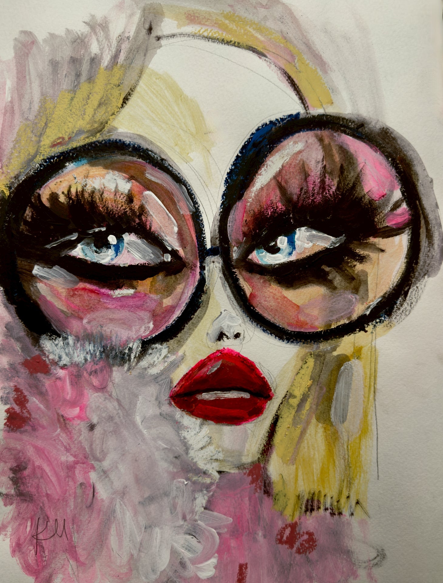 Big Glasses Print