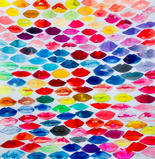 Many Lips Print