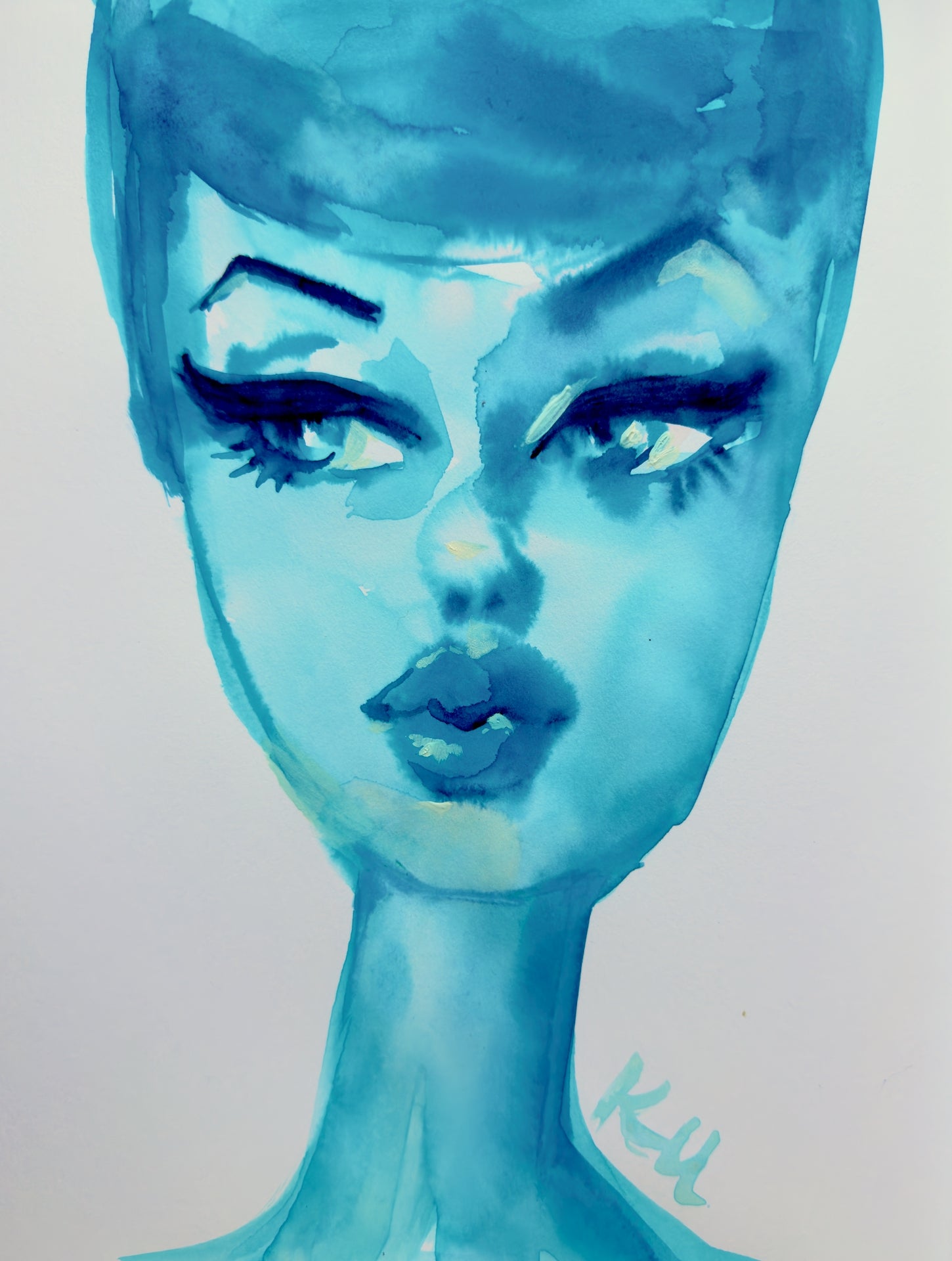 Sketchy Barbie Blue Print