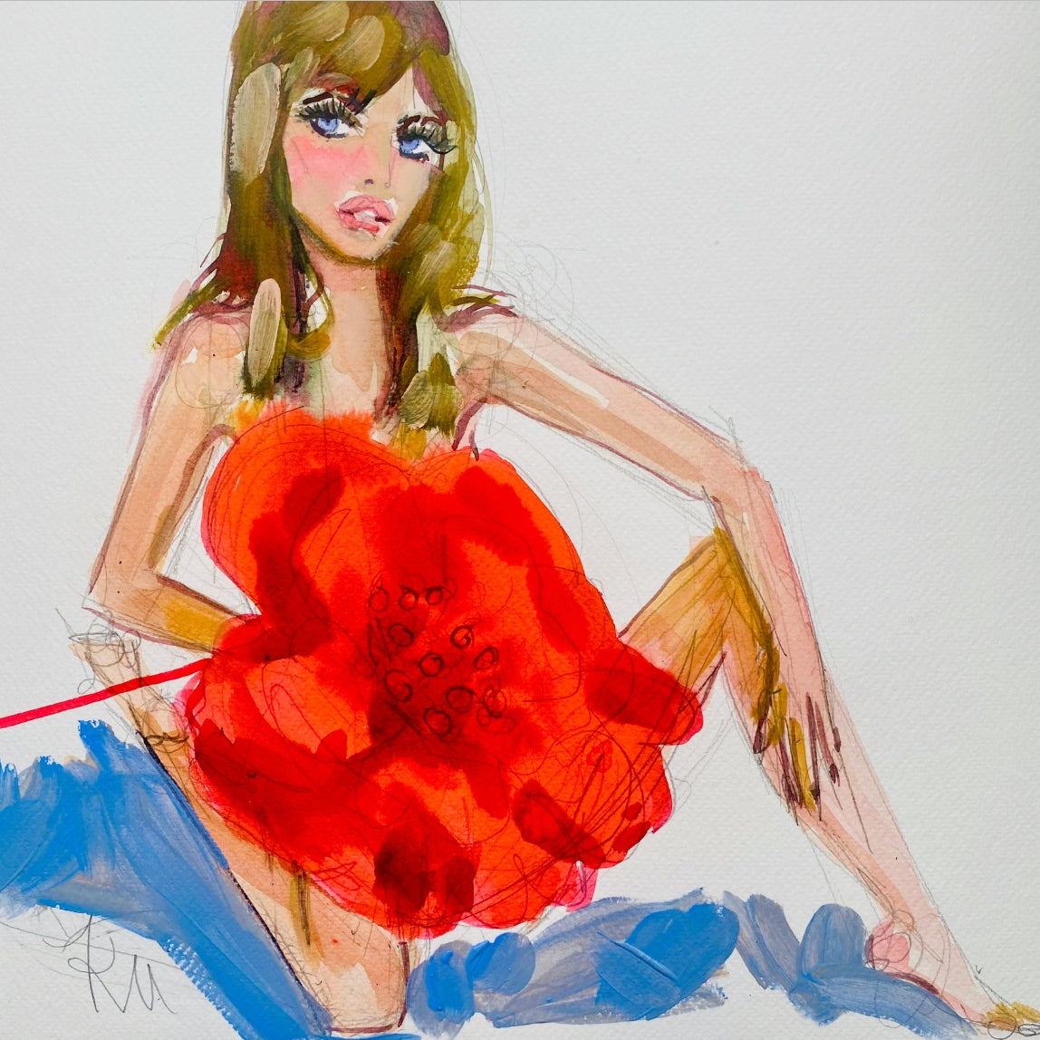 Jane Birkin Flower Print