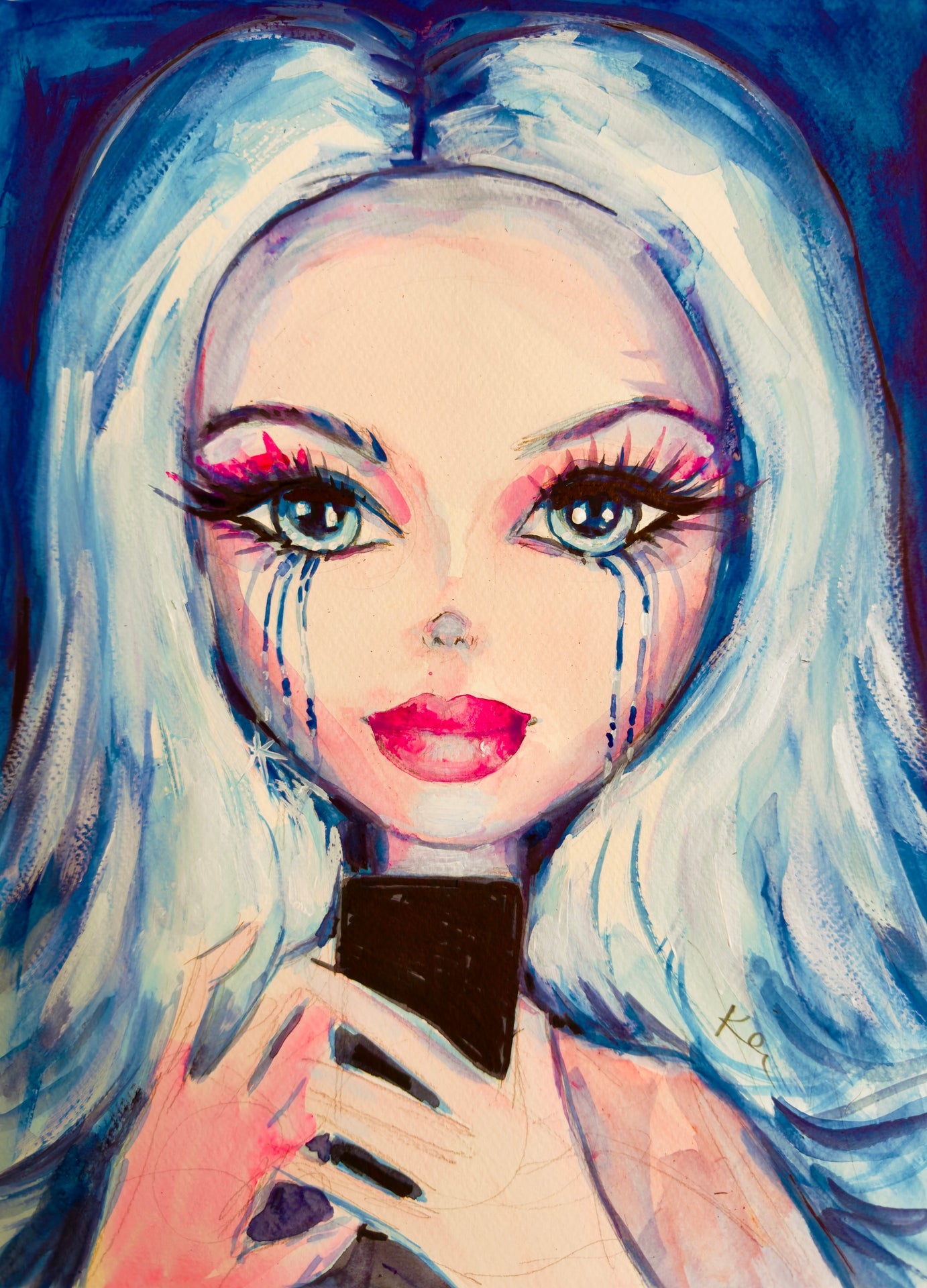 Doom Scroll Barbie Print