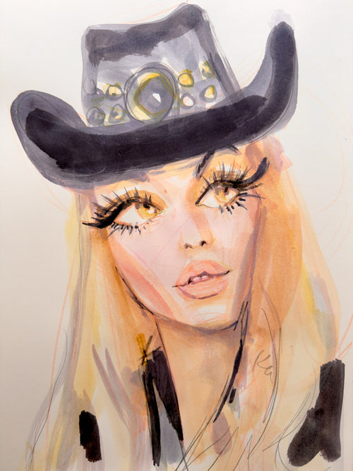 Glam Cowgirls Print
