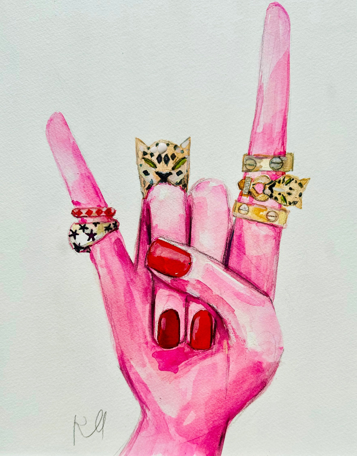 Rock On Print Print