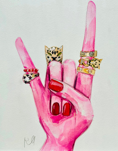 Rock On Print Print