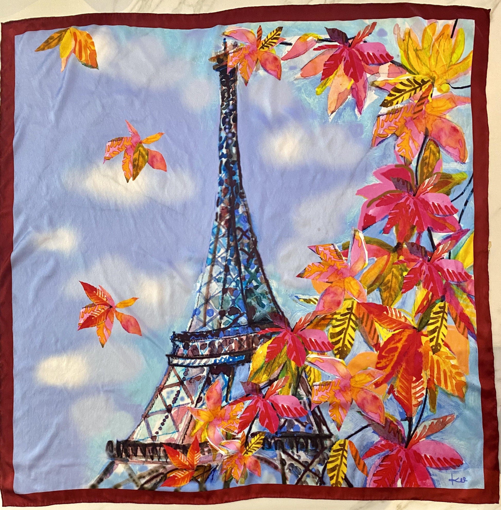 Paris silk scarf. - Kyra Kendall 